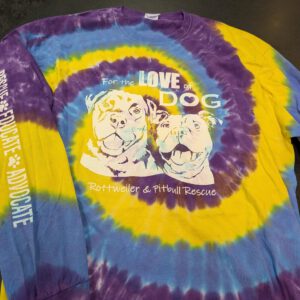 Purple Blue Yellow Long sleeve, tie dye